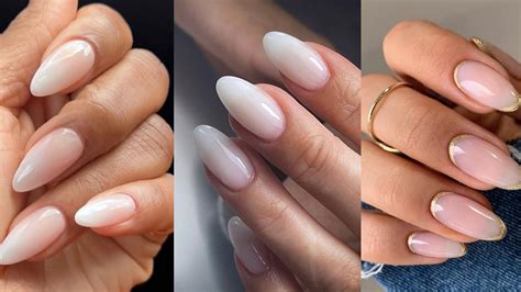 15 Diseños de Uñas Almendradas Nude que Siempre están de。